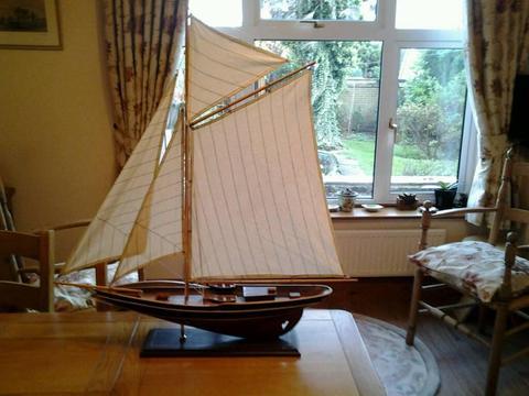 Display model boat of 