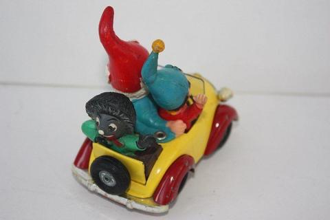 NICE, RARE, Vintage 1970s CORGI 801 Noddy Car with Friends, Big Ears and Golly (not Dinky/Matchbox)