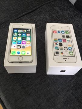 APPLE IPHONE 5S WHITE AND MINT WITH BOX ON EE, T-MOBILE AND ORANGE NETWORK 16GB