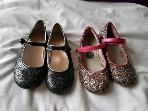 M&S Glitter shoes size 13 and 12