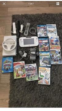 Wii u console with 13 games plus extras