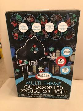 Multi theme outdoor led projector light with 10 different patterns