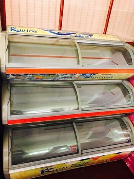 3 stories Ice cream (kulfi) display freezer