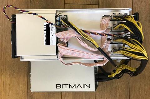 Bitmain Antminer L3+ ASIC Miner with APW3++ PSU (March batch - In Hand)