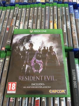 Resident evil 6 Xbox one game