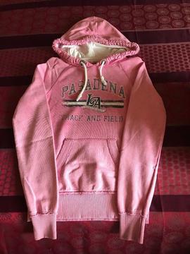 Ladies pink hoodie size 8