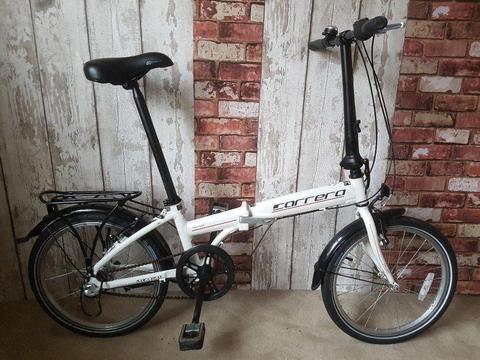 2017 Carrera Transit Folding Bike. 3 Gears. Excellent Condition. RRP £320