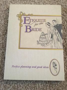 Etiquette for the Bride book