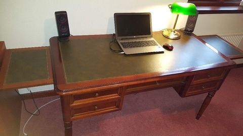 WRITING DESK/BUREAU...Solid wood and in excellent condition. CHAIR included