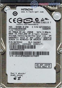 Hitachi HTS545025B9A300 250Gb 2.5