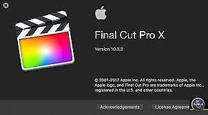 Final Cut Pro X 10.4 or Logic Pro X 10.4.1 for Macbook / Imac