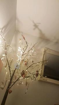 Shabby chic tree with lights