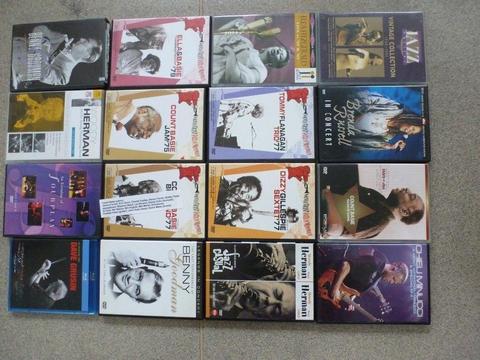 JAZZ MUSIC DVD,S AS NEW JOB LOT.QUALITY COLLECTION