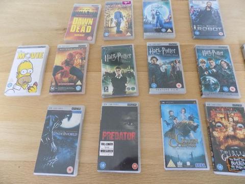 PSP bundle of games and films 20 in total