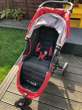 Baby Jogger City Mini GT with bassinet & muff