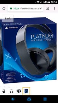 Sony platinum headset