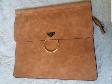 Parda O-Ring crossbody handbag brown