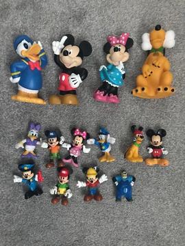 Assorted toy figures inc twirly woos miles from tomorrow Mickey Mouse
