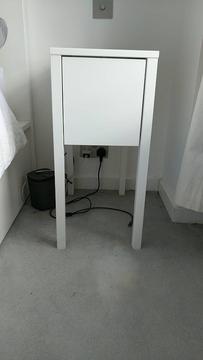 IKEA Nordli white bed side tables x2. Fantastic condition