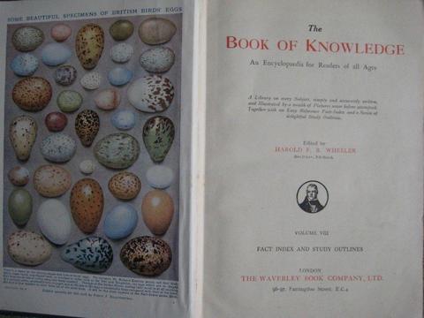 Book of Knowledge edited by Harold F B Wheeler - Volume VIII