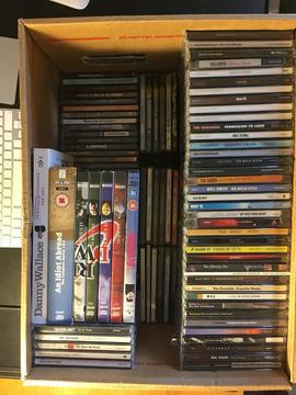 Assorted Box of CDs and DVDs