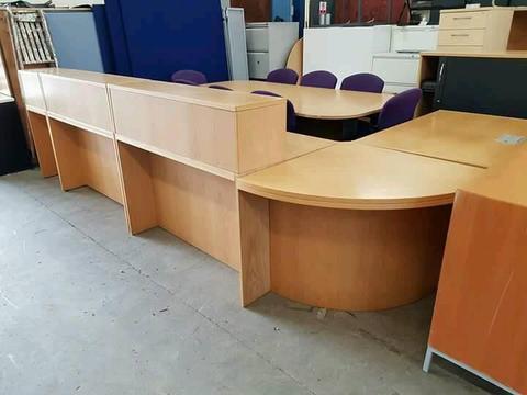 Large office reception desk, new condition