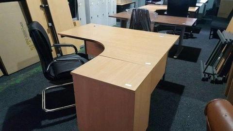 Second hand oak office desks - excellent condition - limited quantity