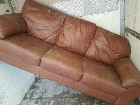 Free 3 seater leather couch