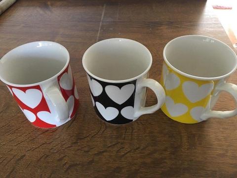 Free for collection - 3 new china mugs