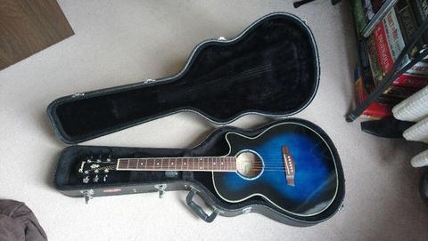 Ibanez Electro-Acoustic Guitar (pickup not working) & Stagg Hard Case