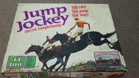Vintage Triang Junp Jockey steeplechase game