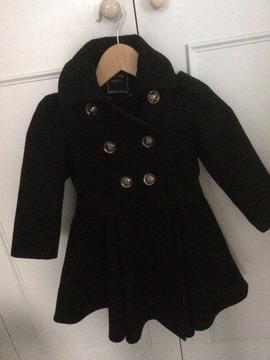 Girls Next black coat size 3-4