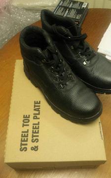 Men's Safety Steel Toe Cap Work Boots Shoes UK 8