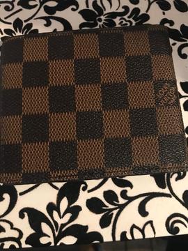 Brand new mens LV brown checkered wallet