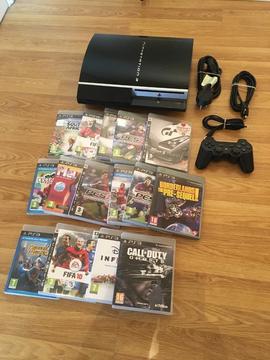 80gb PlayStation 3 Console Complete With 15 Games - £50 no offers (PS3)