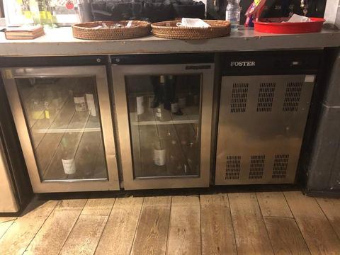 Double door Foster wine fridge/drinks fridge