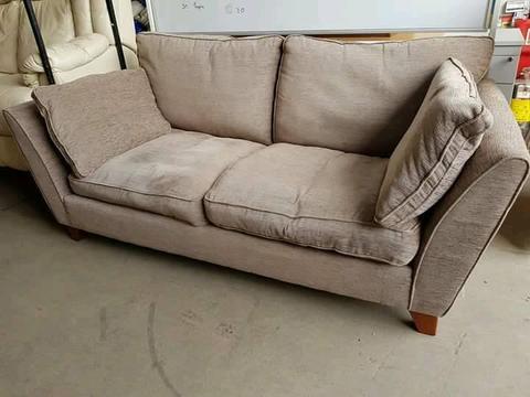 Marks and spencer grey fabric two seater sofa, new condition