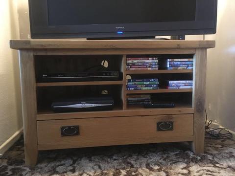 Tv cabinet solid oak
