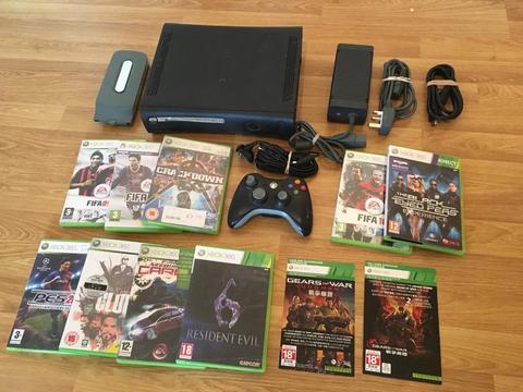 120gb Elite Xbox 360 Console With 10 Games