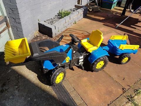 Outside toy digger/tractor