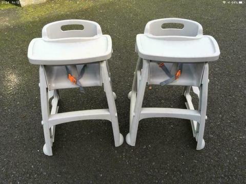 2 X Child’s high chairs