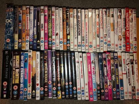 Job lot of 77 DVDs, including box sets