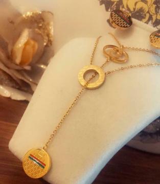 Gucci necklace earring and bracelet