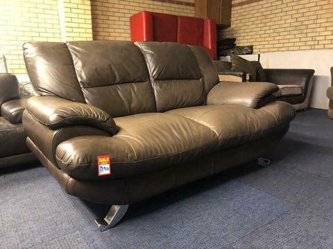 Brown Sofas 3&2 Good Condition Delivery Available