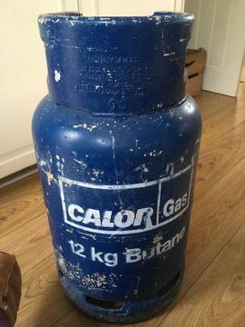 12kg Butane Calor Gas bottle over half full