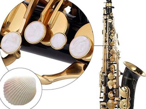Saxophone new in case black and gold with Hercules stand