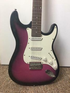 Electric Guitar Black & Pink Benson