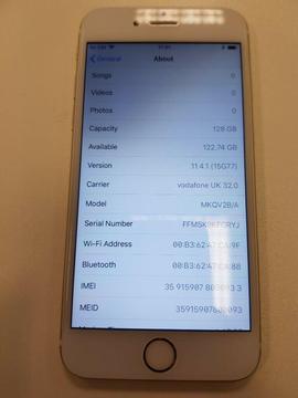 Apple iPhone 6s - Network Unlocked - 128gb - Gold Edition - 30 day Warranty