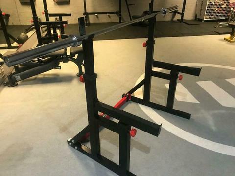 Bodymax CF415 Half Rack - adjustable bench press, squat, weights spotter & dips (regular & olympic)