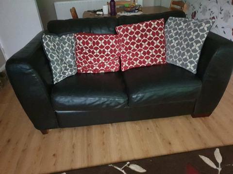 2 Seater leather sofa